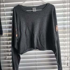 Long sleeve crop top
